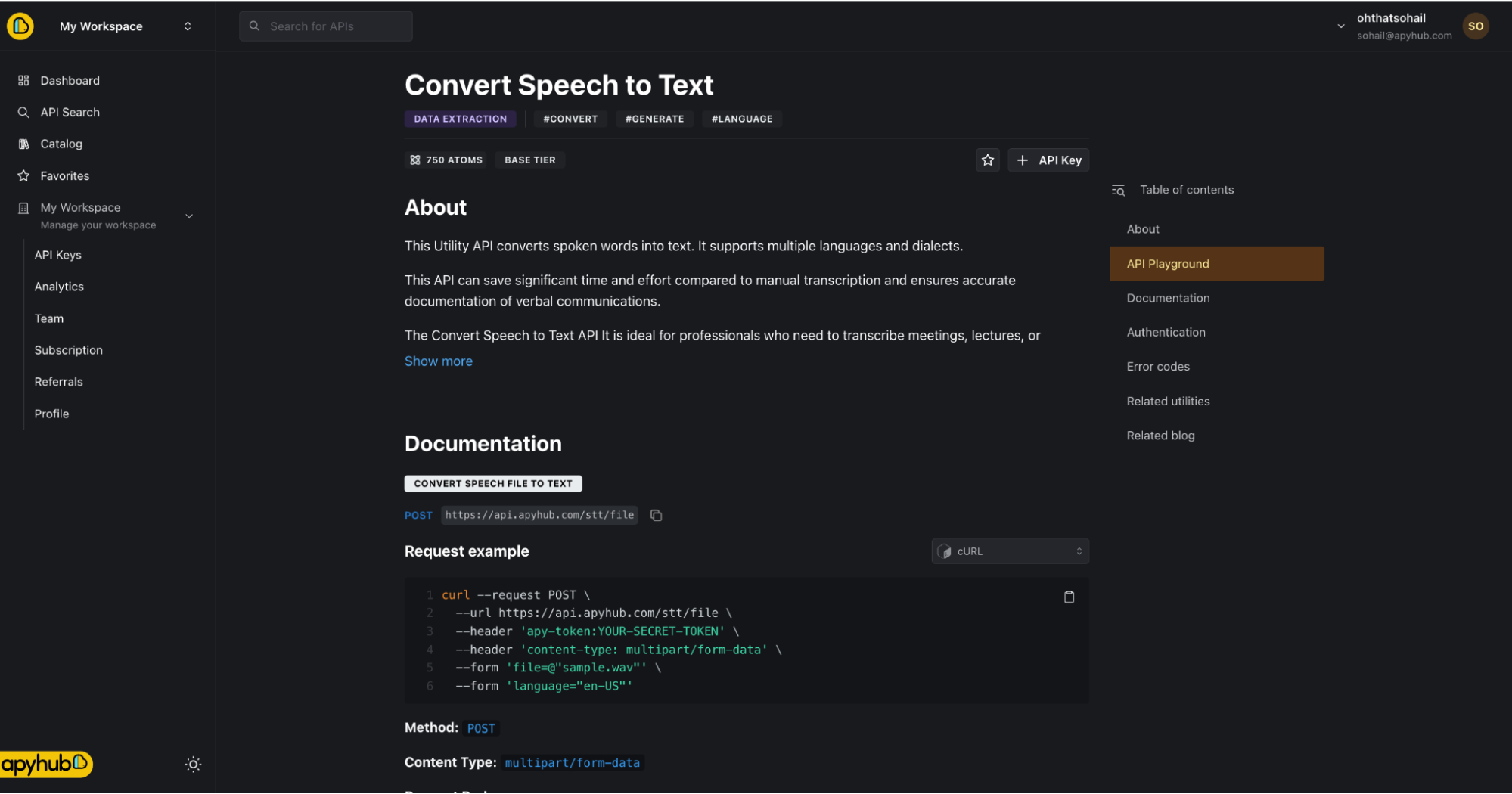 apyhub-speech-to-text