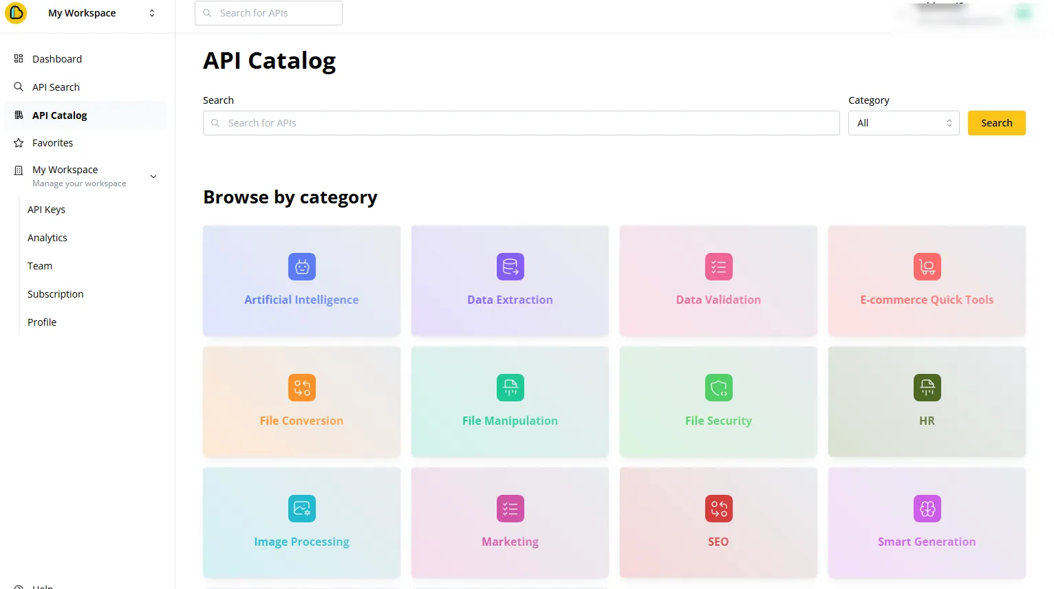 ApyHub Catalog
